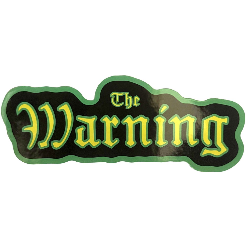 The Warning - Logo Sticker - Zwart/Multicolours